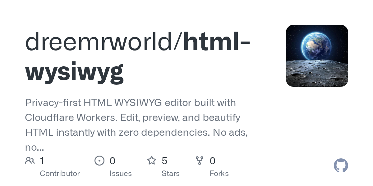 HTML WYSIWYG